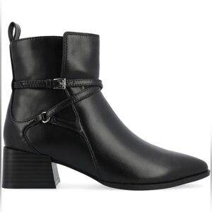 SIZE. 7 JOURNEE  COLLECTION  ESTELLE.  Elegant Black Ankle Boots